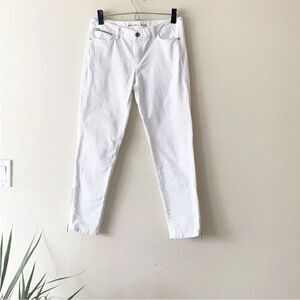 Michael Kors White Ankle Zip Jeans